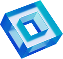 Hollow cube icon